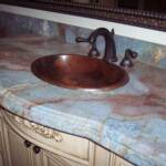 Louise Blue Granite with Double Ogee Edge